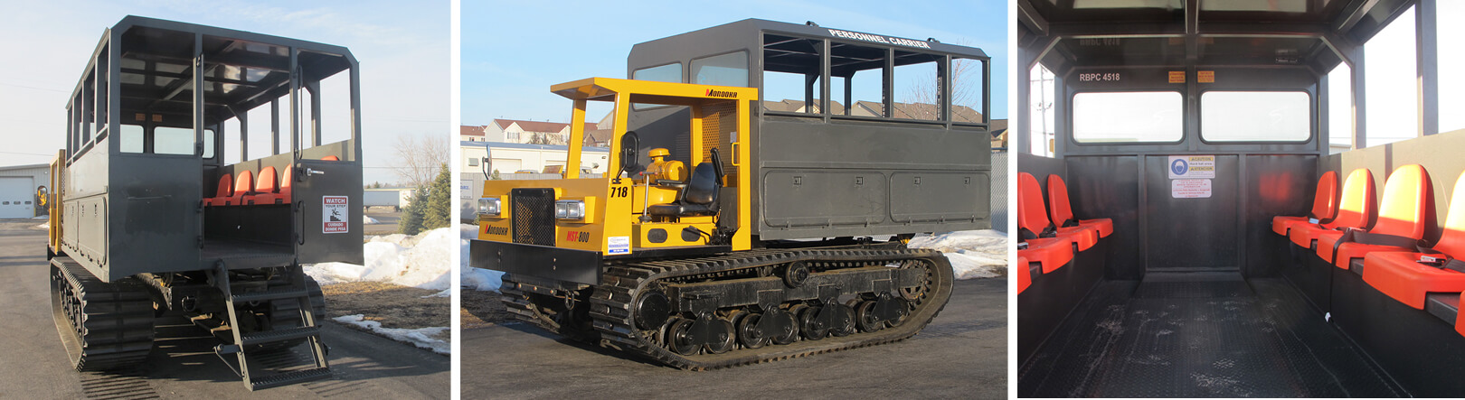 Multiple Views of Our Rental Tracked Personnel Carriers